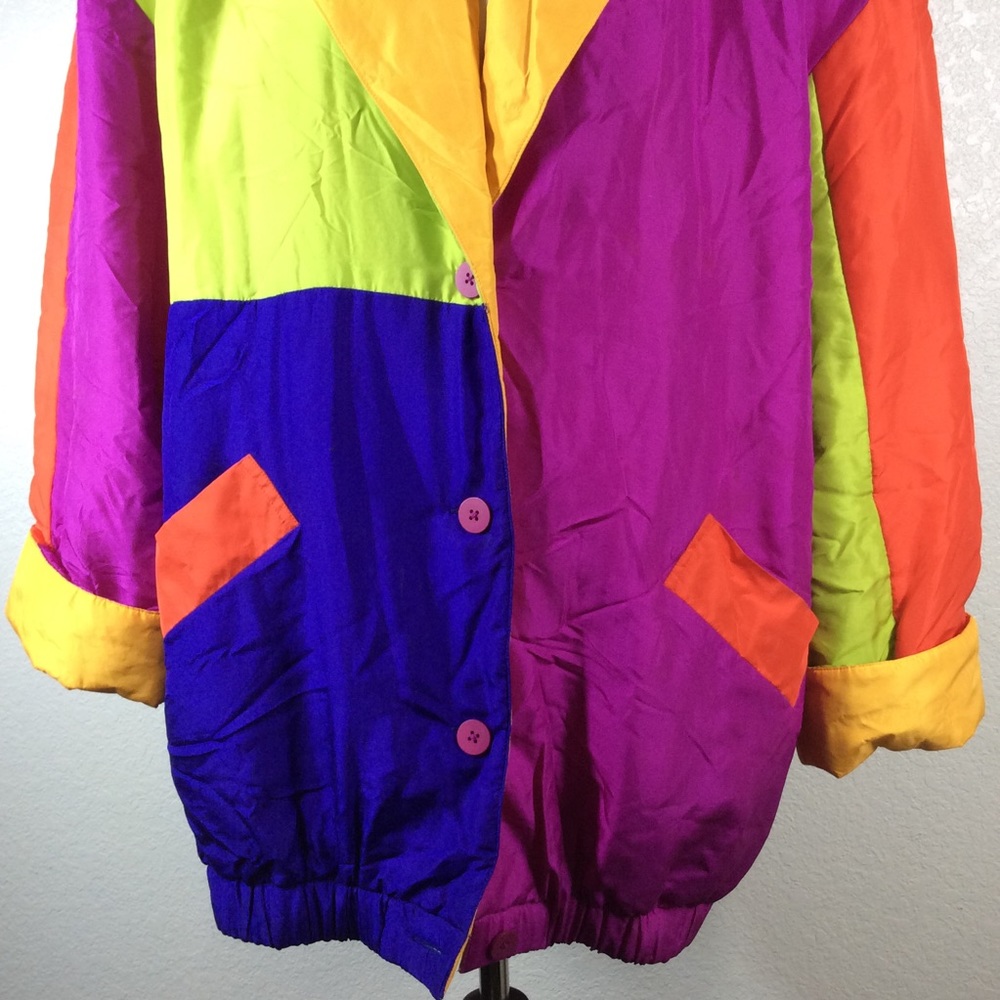 Vintage 90's Silk Puffer Jacket - Picture 4 of 15